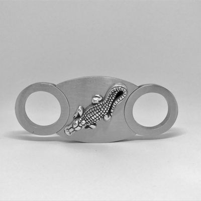 Alligator Cigar Cutter - Double Guillotine Blades - in Gift Box