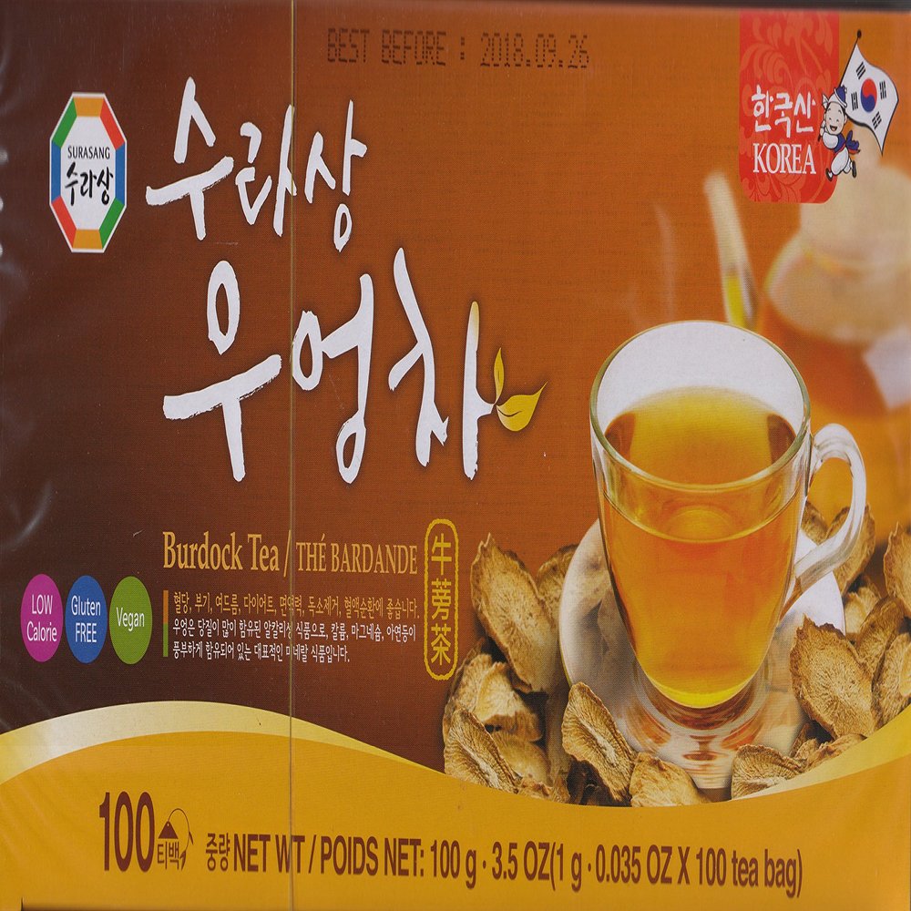Burdock Tea - 100 Bags Gluten Free, Vegan