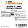 BulkSupplements.com Pure Vitamin B12 Methylcobalamin Powder - Vitamin B12 Supplements, Pure Product - Multiple Servings, 10g (0.35 oz) (Pack of 1) view 2