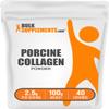 BulkSupplements.com Porcine Collagen Powder - Hydrolyzed Collagen Supplement, for Hair, Skin, & Nails - Unflavored & Gluten Free, 2.5g per Serving, 100g (3.5 oz) (Pack of 1) view 1