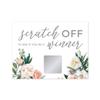 Andaz Press Peach Coral Floral Garden Party Baby Shower Collection, Baby Shower Game Scratch Cards, 30-Pack view 1