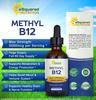 aSquared Nutrition Vitamin B12 Sublingual Liquid Drops - 5000 MCG Supplement with Methylcobalamin (Methyl B-12) - Max Absorption B 12 to Increase Energy - Vegan Friendly - 2 fl oz view 2