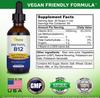 aSquared Nutrition Vitamin B12 Sublingual Liquid Drops - 5000 MCG Supplement with Methylcobalamin (Methyl B-12) - Max Absorption B 12 to Increase Energy - Vegan Friendly - 2 fl oz view 4