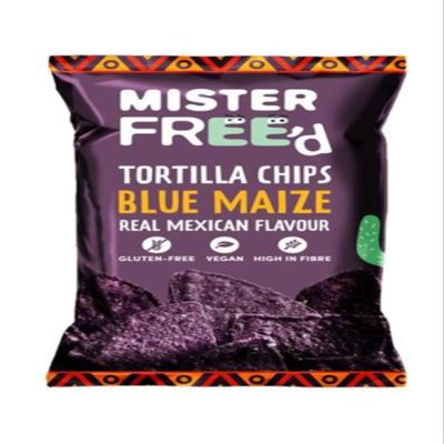 MISTER FREE'D Blue Maize Tortilla Chips, 135 GR