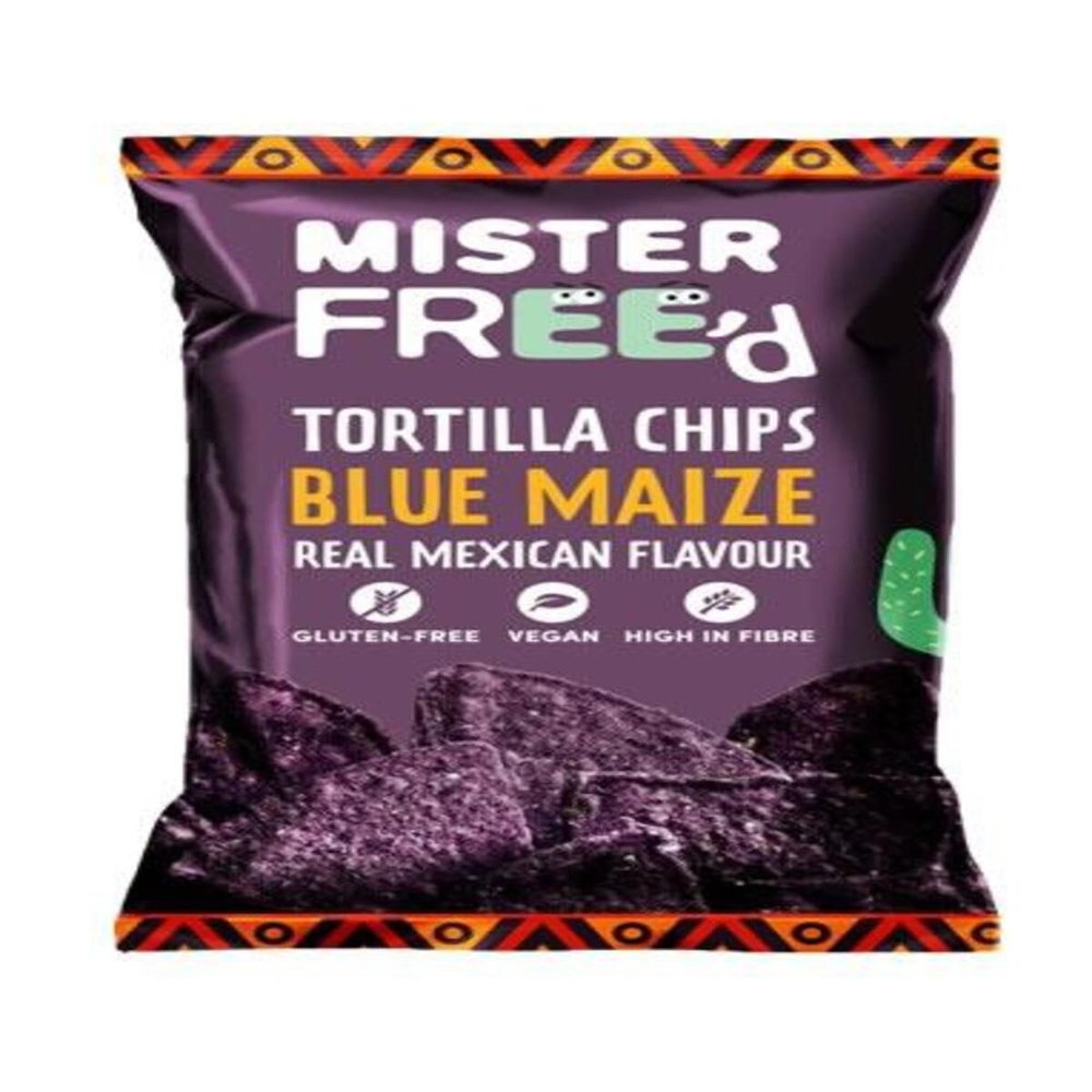 MISTER FREE'D Blue Maize Tortilla Chips, 135 GR
