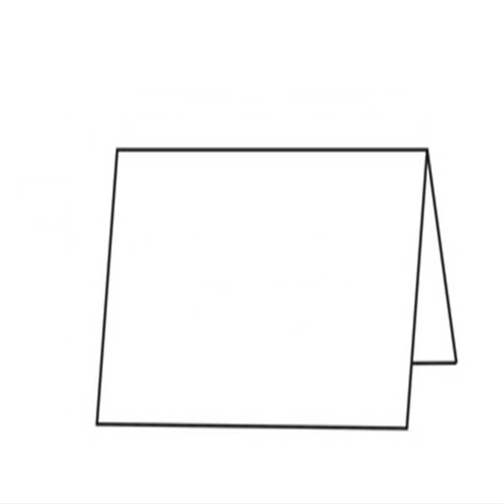 Blank Note Cards, Print-Ready, 5-1/2" x 4-1/4" (folded), 2-UP on 8-1/2" x 11" White 65-lb Cover, Micro-Perfed for Separation - 100 Sheets
