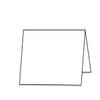 Blank Note Cards, Print-Ready, 5-1/2" x 4-1/4" (folded), 2-UP on 8-1/2" x 11" White 65-lb Cover, Micro-Perfed for Separation - 100 Sheets view 1
