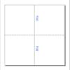 Blank Note Cards, Print-Ready, 5-1/2" x 4-1/4" (folded), 2-UP on 8-1/2" x 11" White 65-lb Cover, Micro-Perfed for Separation - 100 Sheets view 2