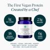 Ora Organic Plant-Based Protein Powder - 23g Protein for Women and Men - Vanilla Flavor 20 Servings, Vegan, Clean Protein, Third-Party Tested, Gluten-Free - 20 Servings view 2