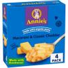 Annies Classic Cheddar Macaroni and Cheese Dinner with Organic Pasta, Kids Mac & Cheese Dinner, 6 OZ (Pack of 4)