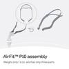 Resmed AirFit P10 Headgear with Clip - Replacement CPAP Headgear - Frame System & Nasal Pillows Cushion Not Included - Blue view 2