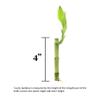 4" Live Lucky Bamboo Single Stalk with Square Red Planter - Indoor House Plant for Good Luck, Fortune, Feng Shui and Zen Gardens view 3