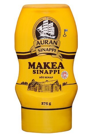 AURAN Sweet mustard makea sinappi 275g SET OF SIX