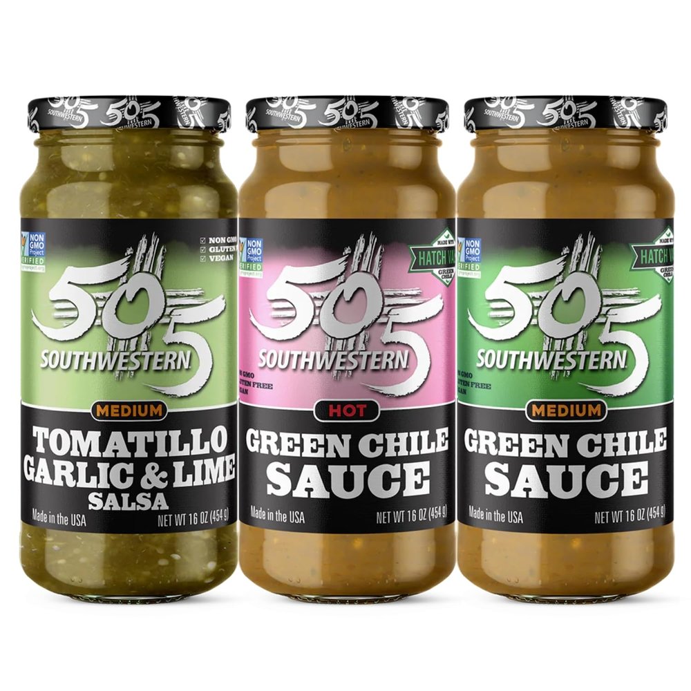 505 Southwestern Salsa & Sauce Sampler 16oz Jar (Variety Pack of 3)