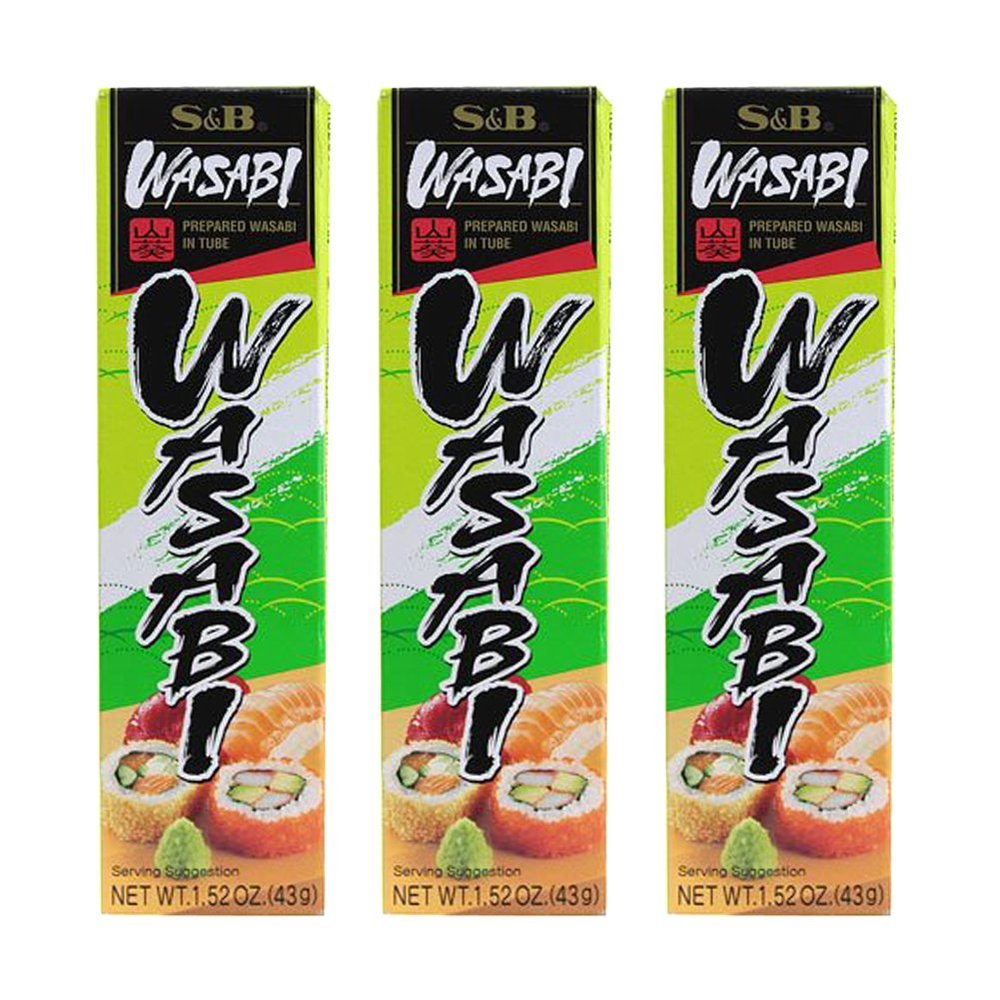 [ 3 Packs ] S&B Prepared Wasabi Paste In Tube 1.52 oz
