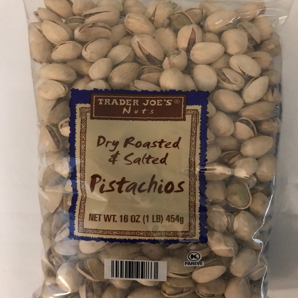 dry roasted salted pistachios Trader Joe's