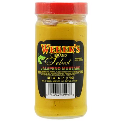 Buffalo's Own Weber's Brand Select Jalapeno Mustard 6oz.