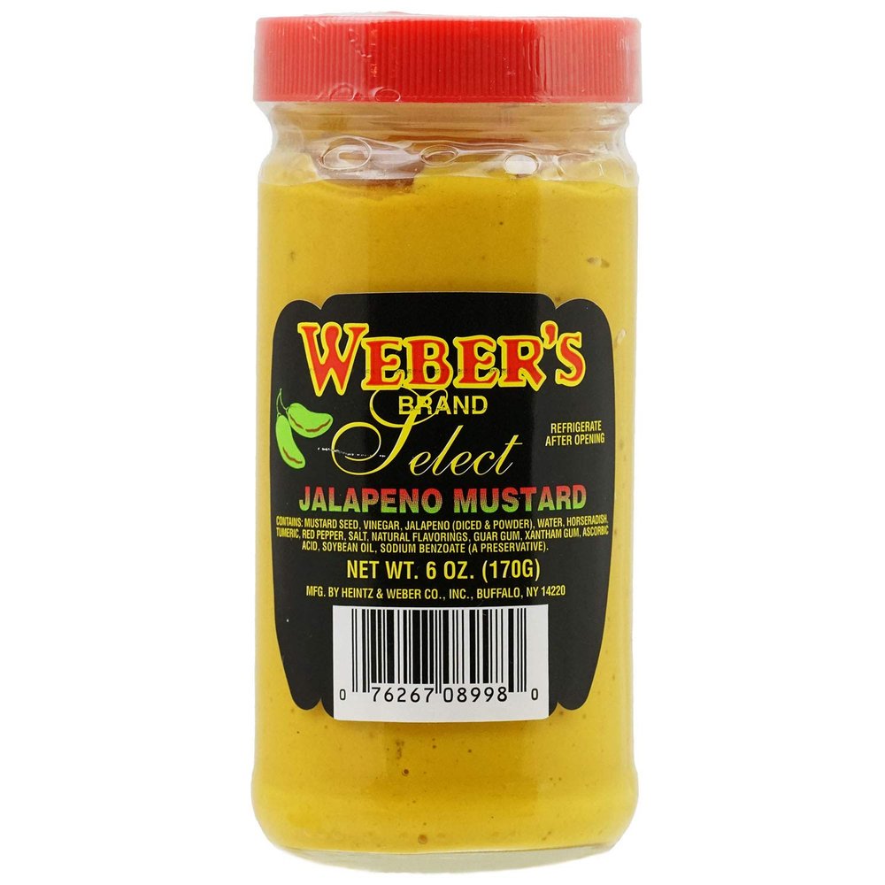 Buffalo's Own Weber's Brand Select Jalapeno Mustard 6oz.