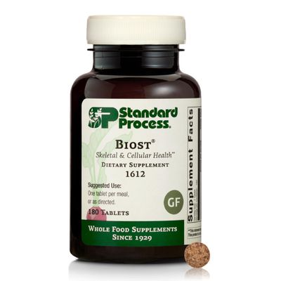 Standard Process Inc. Biost - Teeth and Bone Health Supplement with Whole Food Magnesium Citrate, Calcium Lactate, Manganese - 180 Tablets