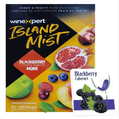 Island Mist Blackberry Cabernet BONUS KIT Includes Labels
