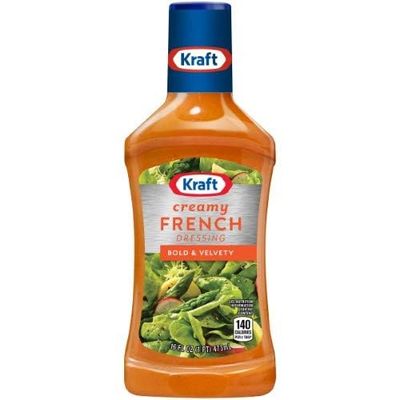 Kraft Creamy French Dressing, 16-Ounce Plastic Bottles (Pack of 2)