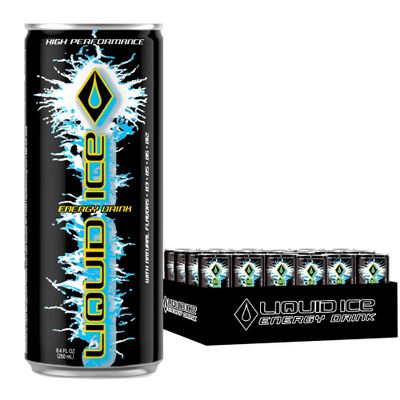 Liquid Ice Energy Drink - Supreme Classic (8.3 Fl Oz, 24 Count)