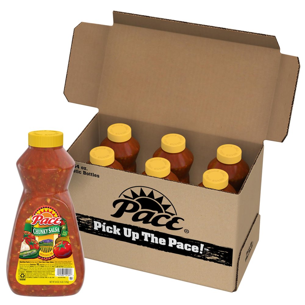 Pace Chunky Medium Salsa, 64 oz Bottle (6 Coount) (Case of 6)