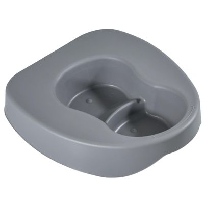 Vakly Heavy Duty Large Bariatric Bedpan Wide Smooth Contoured Stackable Bed Pan - for Bed-Bound/Bedridden Patient for Women & Men -15 Inches Long by 13 Inches Wide - Weight Capacity 450 lb