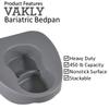 Vakly Heavy Duty Large Bariatric Bedpan  Wide Smooth Contoured Stackable Bed Pan - for Bed-Bound/Bedridden Patient for Women & Men -15 Inches Long by 13 Inches Wide - Weight Capacity 450 lb view 2