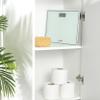 Salter Compact Digital Bathroom Scales - Toughened Glass, Measure Body Weight Metric/Imperial, Easy to Read Digital Display, Instant Precise Reading w/Step-On Feature, 15Yr Guarantee - White view 4