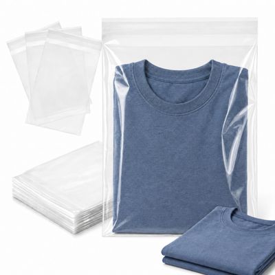 200ct Clear Cello Bags Adhesive 10'' x 13'' (25.4 x 33.0cm) - 1.4 Mil Extra Self Sealing OPP Plastic Gift Bags for Clothing T-shirt Storage Envelope Gift Cellophane Wrap