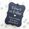 24 ct Hotel Welcome Bag Tags, Welcome Wedding Tags, Destination Wedding Tags (EC-369-NV) view 1