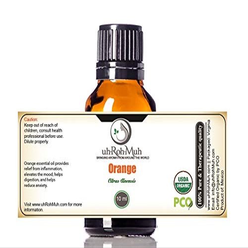 100% Pure Certified Organic Orange Essential Oil || Mexico - 10 ml w/Euro Dropper