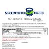 Nutrition Bulk Fish Oil Omega 3, Softgels - 1000mg (360 softgels) view 2