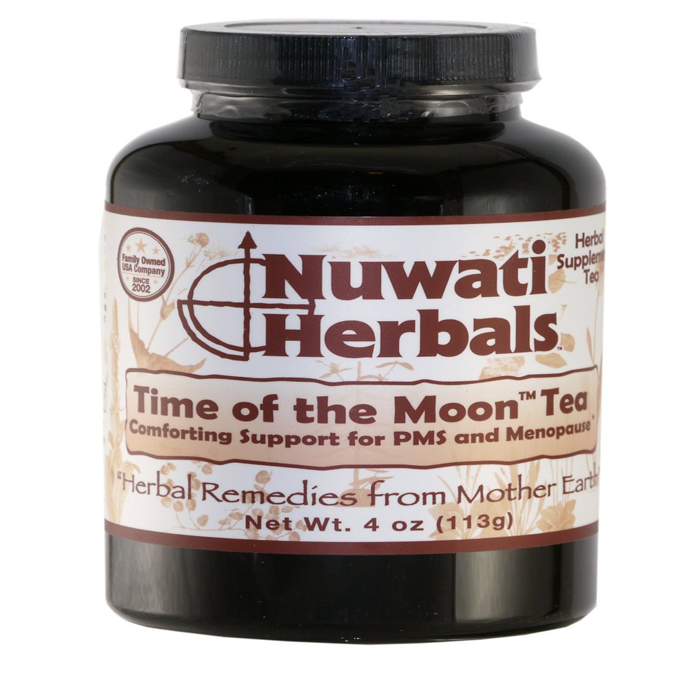 Nuwati Herbals Time of the Moon Herbal Tea Blend - Support for PMS and Menopause Symptoms, 4 ounces