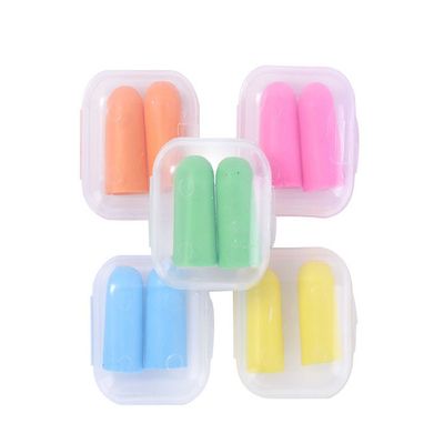 10 Pairs Assorted Color Soft Ear Plugs Protection Foam Earplug Noise Reduction with Plastic Storage Case for Sleeping, Hearing Protection, Studying, Working