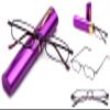 2 Packs Pocket Readers Ultra Compact Purple Reading Glasses in Case +1.75 view 2
