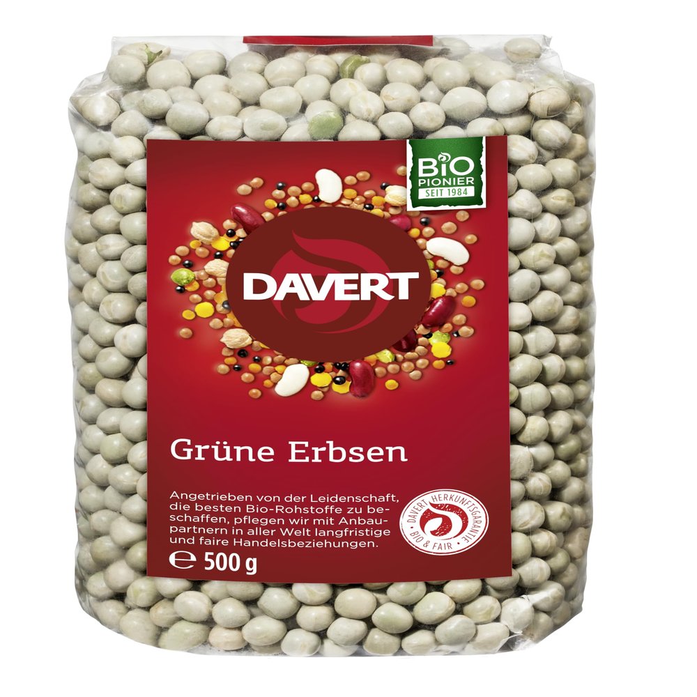 Davert Erbsen, Green (1 x 500g)