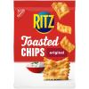 RITZ Toasted Chips Original Crackers, Party Snacks, 8.1 oz view 1