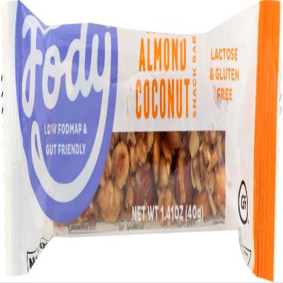 Fody Almond Coconut Bars- 40g Low FODMAP (Pack of 6)