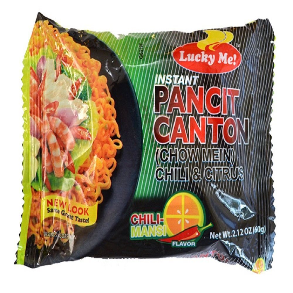 Lucky Me! Instant Noodle Soup (Chili Mansi, 2.12 Ounce (Pack of 30)