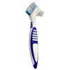 Gus Craft 2-Pack Denture Cleaning Brush Set- Premium Hygiene Denture Cleaner Set for Denture Care- Top Denture Cleanser Tool w/ Multi-Layered Bristles & Ergonomic Rubber Handle (Blue and Orange) view 2