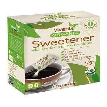 Vivente Zero Calorie Organic Sweetener ( 90 Individual Packets)