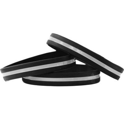 SayitBands 60 Adult and 40 Youth Thin Gray Line Wristbands