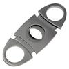 2 Pcs Pocket Cigar Cutter Knife Double Blades Scissors Classic Comfortable Grip Type. view 4