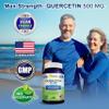 aSquared Nutrition Quercetin 500mg Supplement - 200 Capsules - Quercetin Dihydrate to Support Cardiovascular Health - Max Strength Powder Complex Pills to Help Improve Immune Response view 3
