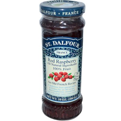 St. Dalfour, Red Raspberry, Fruit Spread, 10 oz (284 g) - 3PC