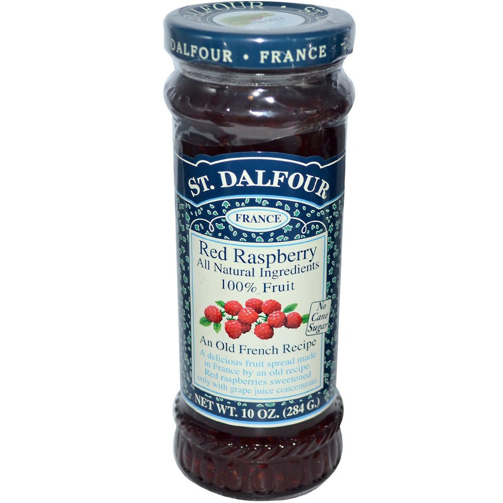 St. Dalfour, Red Raspberry, Fruit Spread, 10 oz (284 g) - 3PC