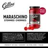 Collins Stemmed Maraschino Cocktail Cherries - Royal Anne Cherries Garnish for Cocktails, Manhattan and Old Fashioned Mix, 10oz view 4