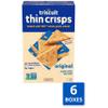 Triscuit Thin Crisps Original Whole Grain Wheat Crackers, Vegan Snacks, Bulk Snack Crackers, 6 - 7.1 oz Boxes view 2